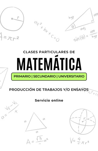 Clases Particulares De Matemática