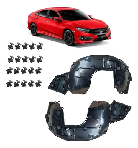 Par Para-barro Dt Honda Civic G10 2017 2018 2019 2020 + 20 P