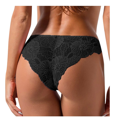 Bragas De Mujer Con Bonito Diseño De Lazo, Encaje Completo,