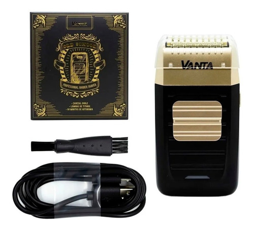 Maquina Afeitadora Shaver Vanta Old School Gold Barber 102