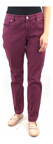 Jeans The Color Morado Talle L (Usado)
