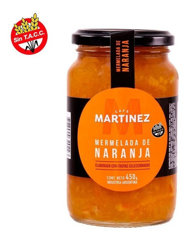 Mermelada De Naranja Individual Cafe Martinez 450gr