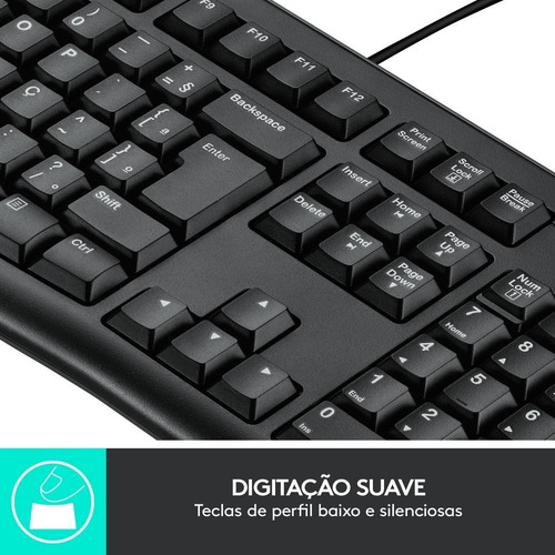 Imagem 2 de 5 de Kit Teclado E Mouse Usb Mk120 Logitech