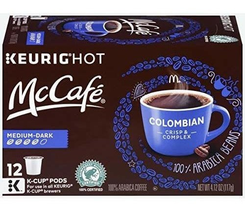 Mccafe Colombiana Keurig K Cup Coffee Pods 12 Unidades,