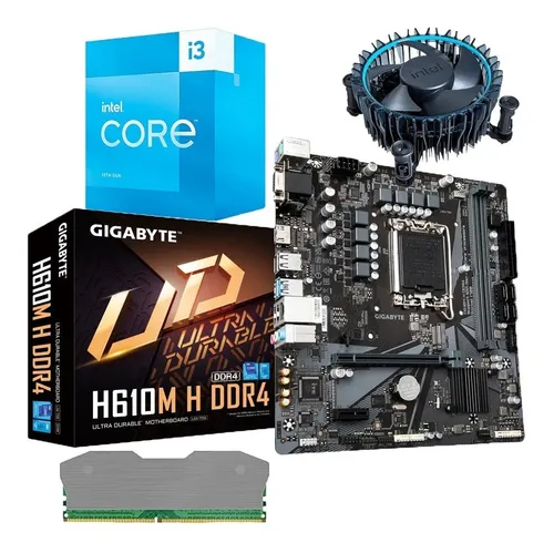 Combo Board H610 Procesador Intel Core I3 13100 Ram 16gb Pc