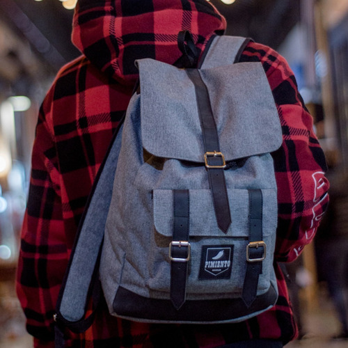 Imagen 2 de 5 de Mochila Tabasco Gris