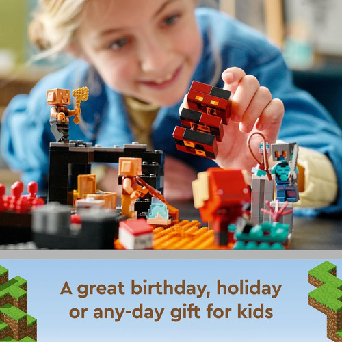 Lego Minecraft The Nether Bastion Set, 21185 Battle Action T
