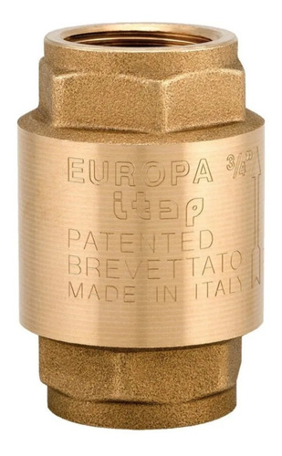 Valvula Check Marca Europa 3/4 Totalmente De Bronce 