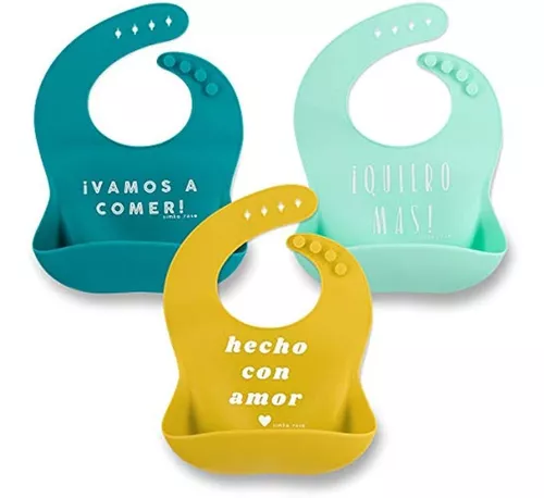 Baberos De Silicona Impermeables Para Bebe Babero Bebe Regalos Silicone  Baby Bib