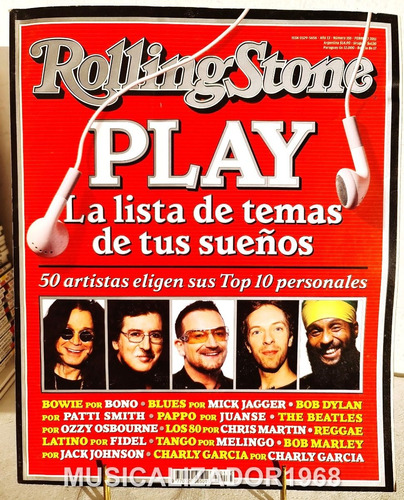 Revista Rolling Stone N# 155 Feb 2011 Top 10 Songs + Envíos