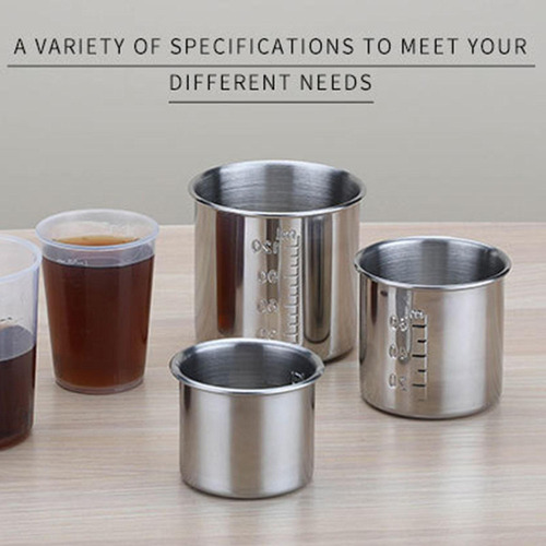 5 Vaso Graduado Para Medicinas, Vaso De Acero 120 Ml
