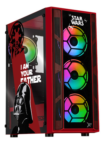 Gabinete Xtreme Pc Darth Vader Comic Edition Atx 4 Fan Argb