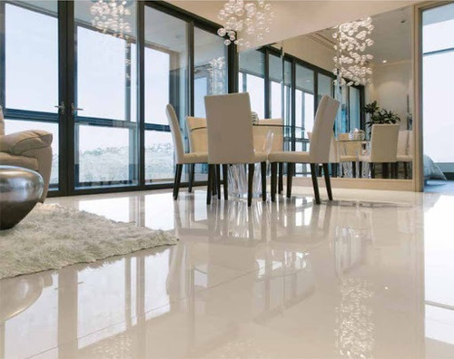 Imagen 5 de 6 de Porcelanato Doble Carga Toscana Blanco 60x60 Y 80x80 Castel