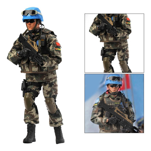 1/6 De Ação Do Soldados De Brinquedo Com Acessórios Verde