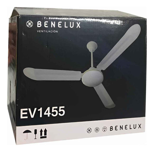 Ventilador Techo Industrial Motor Grande Plata Tipo Vec 3pzs Cantidad De Aspas 3 Aspas Plateado Diámetro 56 Frecuencia 60 Hz Material De Las Aspas Metal