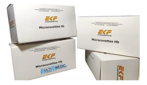 Microcubetas Para Hemoglobinometro Ekf Caja X 50 Unidades