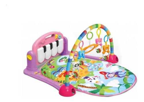 Gimnasio Para Bebe Musical Tapete Piano Giratorio Didáctico 