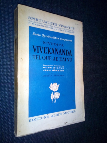 Nivedita Vivekananda Tel Que Je L'ai Vu