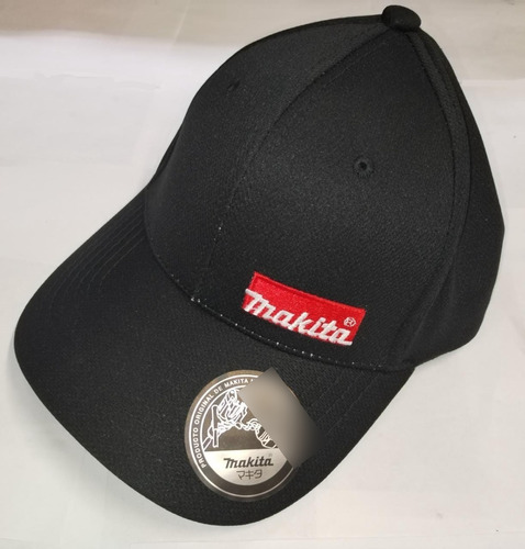 Gorra Dry Fit Negra Logo Bordado Lateral Makita Gdry-vc4