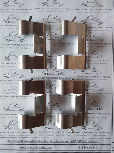 Imagem 2 de 6 de Calço Trava Pastilha Freio Ducato Boxer Aro 16 (aço Inox)