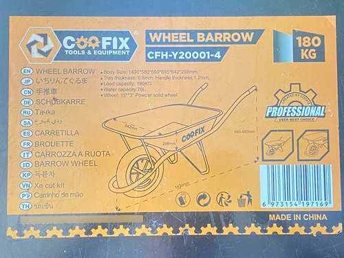 Carretilla Rueda Solida Para Construccion Multiusos