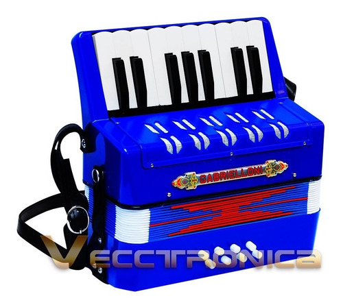 Acordeon Fabuloso Profesional Con 8 Botones Y 17 Teclas Toca