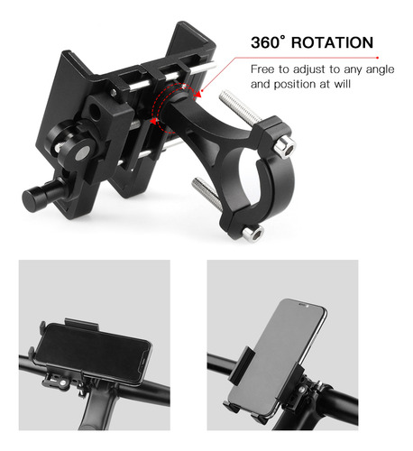 Soporte Para Teléfono Móvil Cycle, Soporte De Aluminio Para