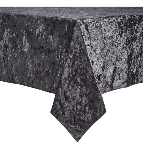 Mantel Rectangular Negro Lavable Y Resistente A Arrugas 90x1