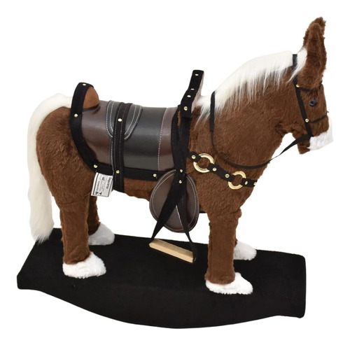 Brinquedo Cavalo Cavalinho Balanço Lindo Para Crianças 2 A 5 Cor Marrom