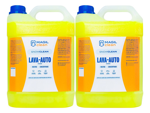 Kit Com 2 Shampoo Automotivo Carnaúba Carro E Moto 10 Litros