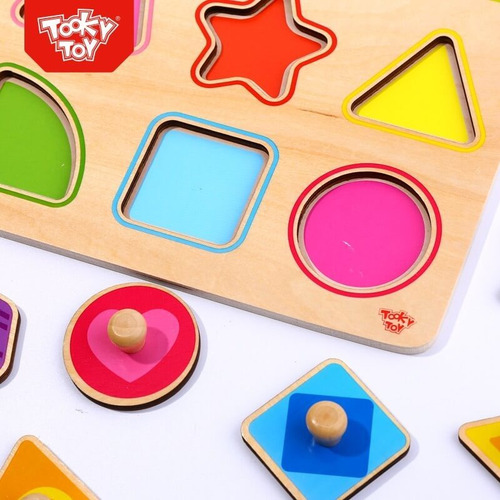 Imagem 2 de 3 de Encaixe Formas - Com Pinos - Tooky Toy