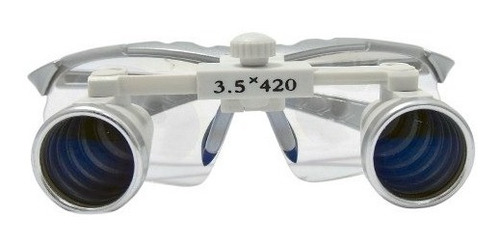 Lupa Anteojo Blancos Para Medico Luz Led 3.5x Alcance 42 Cm