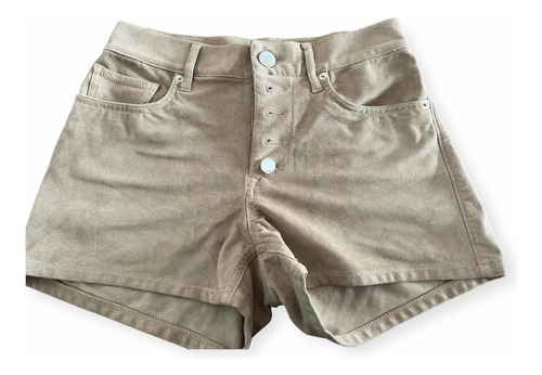 Short Dama Express Talle S Gamuza Beige