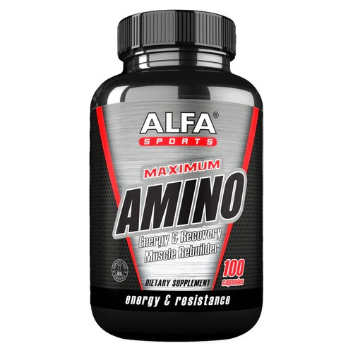 Aminoácidos Maximum Amino Alfa Sports 100 Cápsulas