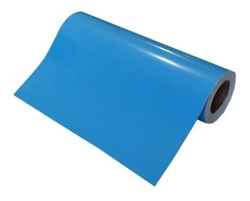 Película Adesiva Vinil Azul Céu Móveis Geladeira 1mx70cm Cor Azul-celeste-101AZUCEL70C