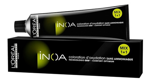 Tinta Inoa Tintura 60gr Loreal -todas As Cores Escolha Sua! Cor 6.0 - Louro Escuro Intenso