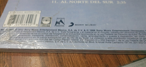 Cd Franco De Vita Al Norte Del Sur Nuevo Sellado De Fábrica (Usado)
