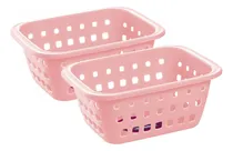 Comprar Set 2 Canastos Cesto Organizador Pequeño 1,4 Lts Sanremo 
