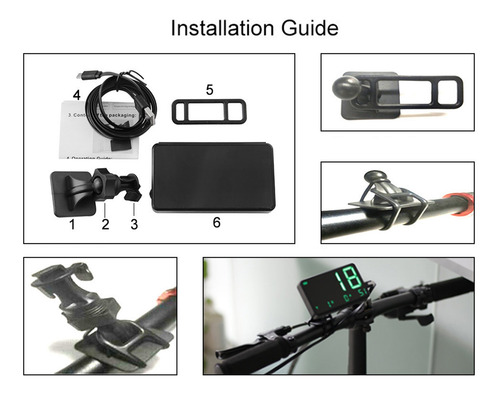 Pantalla Frontal Velocímetro Gps Digital Hud
