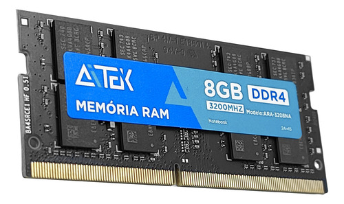 Memória Ram Para Notebook Intel E Amd 8gb Ddr4 3200mhz Aitek