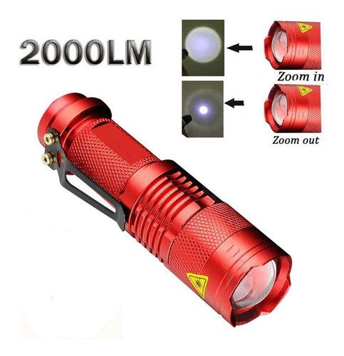 Mini Lampara Led Contra El Agua, Mxrci-005, 5 Pzs, Rojo, 200