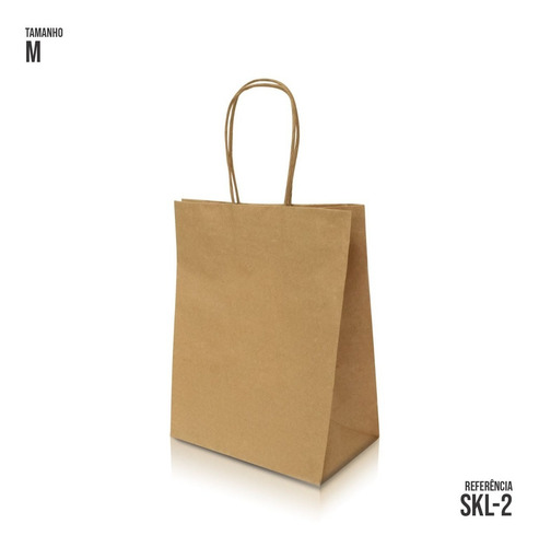 Sacola C/ Alça Média Lojas Delivery Entregas 30x22x12 50und