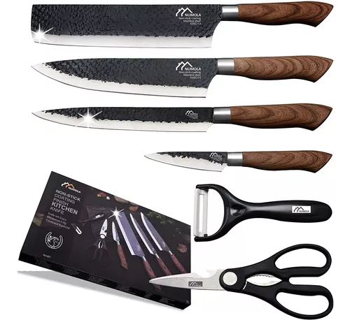 CUCHILLO CHEF ACERO AL CARBONO MARTILLADO - COLECCIÓN CARBONO