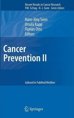 Libro Cancer Prevention Ii - Hans-jorg Senn