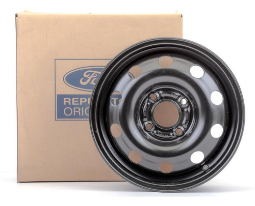 Imagen 4 de 8 de Llanta De Acero 5,5 X 14 (pintada Negra) Ford Fiesta