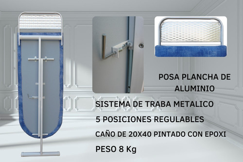 Imagen 7 de 10 de Tabla Planchar Extra Grande Refor + Aromatizante- Disentino®