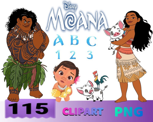 Kit Moana 115 Clipart, Imágenes Png, Fondos Transparente