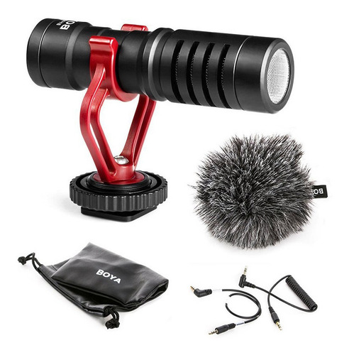 Imagen 4 de 9 de Microfono Boya Condensador Unidireccional Mm1 Exterior Dslr