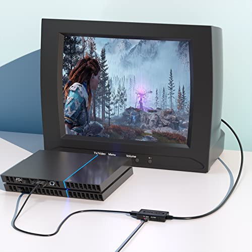 Convertidor Hdmi A S-video/rca 2 En 1 De Paruien, 1080p Hdmi