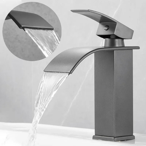 Grifo Tipo Cascada Gun Ash Con Tubo De Entrada De Agua, Acer